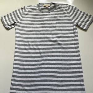 Michael Kors Women's Striped Crew Neck T-Shirt Dress